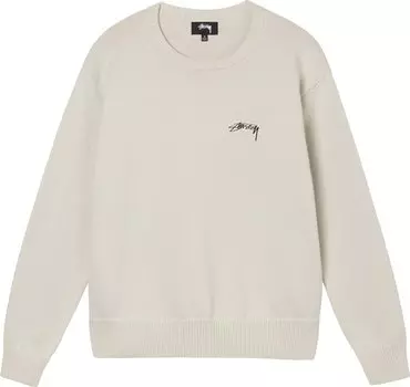 Свитер Stussy Care Label Sweater 'Natural', кремовый