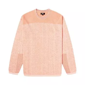 Свитер Stussy Engineered Panel Sweater, оранжевый