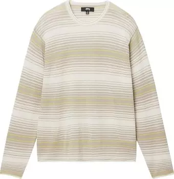 Свитер Stussy Horizontal Stripe 'Natural', загар