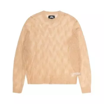 Свитер Stussy Loose Knit Cross Cable Sweater, кремовый