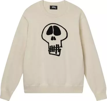 Свитер Stussy Skull Sweater 'Natural', кремовый