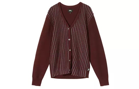 Свитер Stussy унисекс, цвет Burgundy