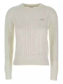 Свитер Sun68 с косичной вязкой