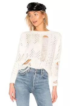 Свитер superdown Grayson Distressed, слоновая кость