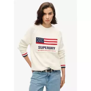 Свитер Superdry Americana, бежевый