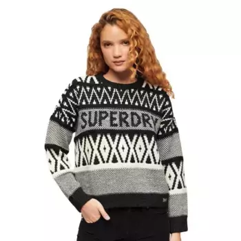 Свитер Superdry Branded Pattern, серый
