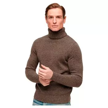 Свитер Superdry Brushed Roll Neck, коричневый