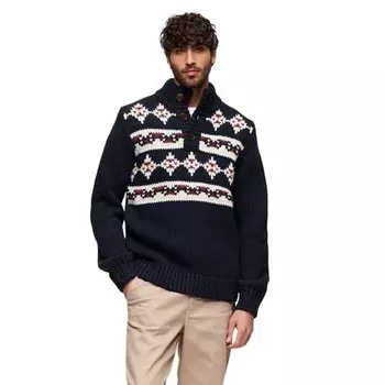 Свитер Superdry Chunky Knit Patterned Henley, разноцветный