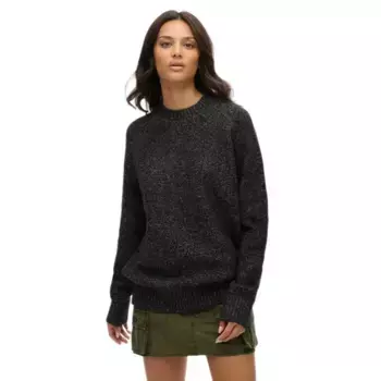 Свитер Superdry Chunky Pluse Size, черный