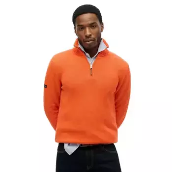 Свитер Superdry Classics Henley Knit, оранжевый