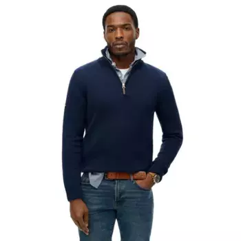 Свитер Superdry Classics Henley Knit, синий