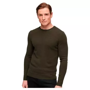 Свитер Superdry Essential Slim Fit Crew Neck, зеленый