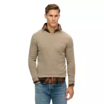 Свитер Superdry Essential Slim Fit, коричневый