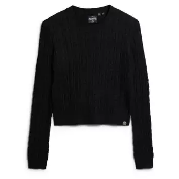 Свитер Superdry Fitted Cable, черный