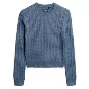 Свитер Superdry Fitted Cable, синий