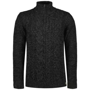 Свитер Superdry Jacob Cable half zip, черный