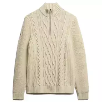 Свитер Superdry Jacob half zip, бежевый