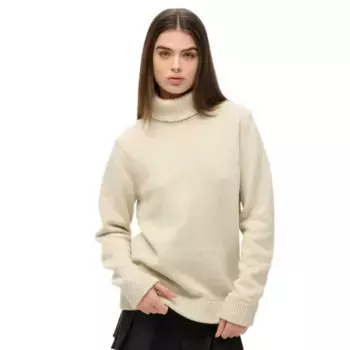 Свитер Superdry Merchant high neck, бежевый