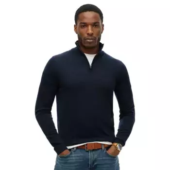Свитер Superdry Merino half zip, синий