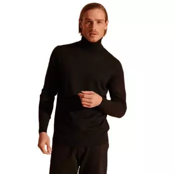 Свитер Superdry Merino Rollneck, черный