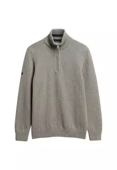 Свитер Superdry, пятнистый серый