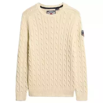 Свитер Superdry Slouchy Cable, бежевый