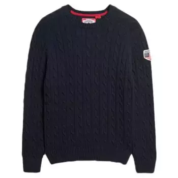 Свитер Superdry Slouchy Cable, синий