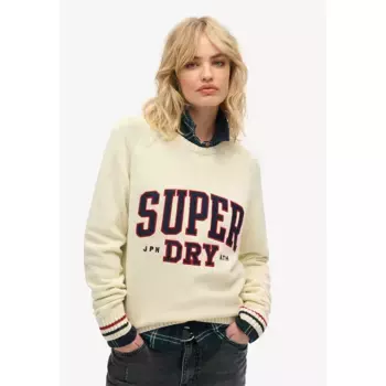 Свитер Superdry Slouchy Graphic, бежевый