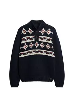 Свитер Superdry, темно-синий