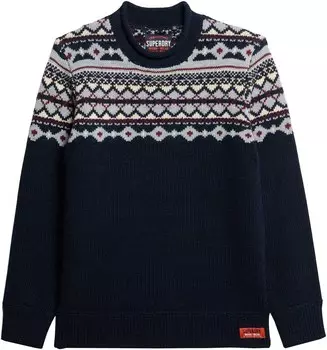 Свитер Superdry, темно-синий