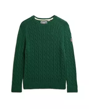 Свитер Superdry, темно-зеленый