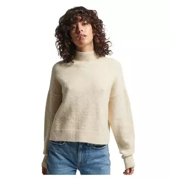 Свитер Superdry Vintage Essential Mock Neck, бежевый