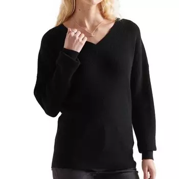 Свитер Superdry Wool Cashmere Ribbed, черный