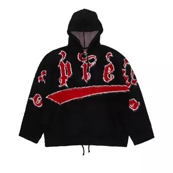 Свитер Supreme Accent Brushed Zip Up Hooded Sweater, черный