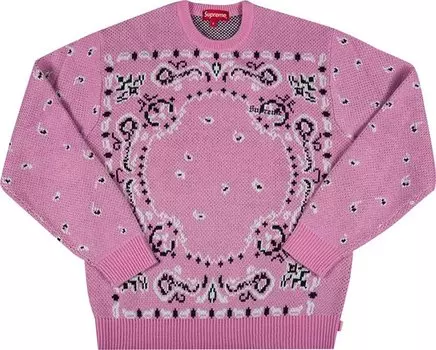 Свитер Supreme Bandana Sweater 'Light Pink', розовый