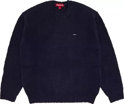 Свитер Supreme Boucl Small Box 'Navy', синий