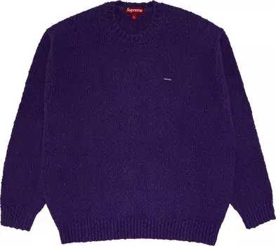 Свитер Supreme Boucl Small Box 'Purple', фиолетовый