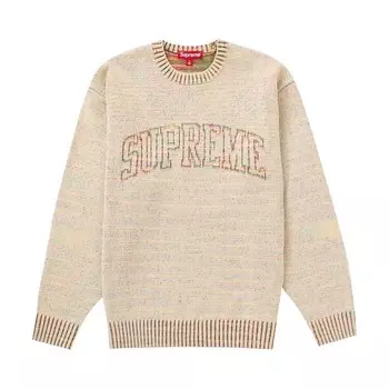 Свитер Supreme Contrast Arc Sweater, белый
