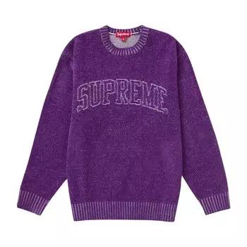 Свитер Supreme Contrast Arc Sweater, фиолетовый