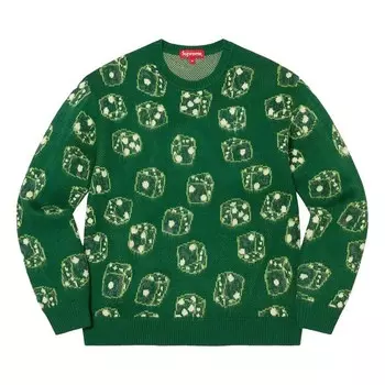 Свитер Supreme Dice Sweater Green, зеленый