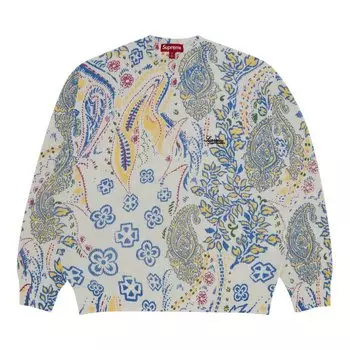 Свитер Supreme Printed Paisley Sweater, белый