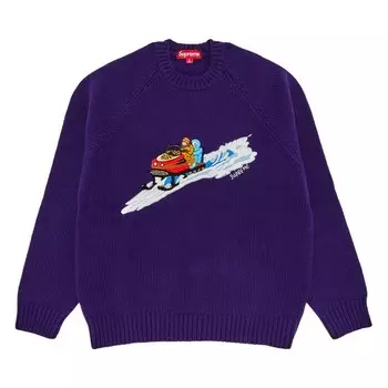 Свитер Supreme Snowmobile Sweater Purple, фиолетовый