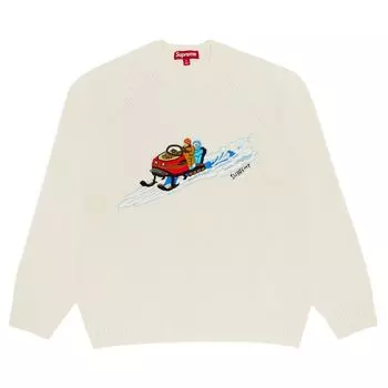 Свитер Supreme Snowmobile Sweater Stone, кремовый