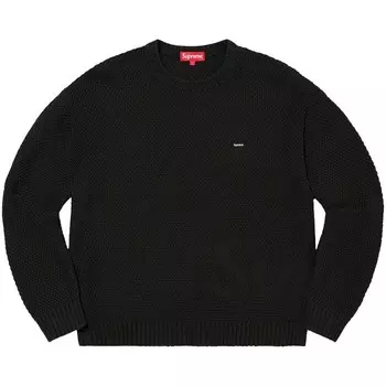 Свитер Supreme Textured Small Box Sweater Black, черный