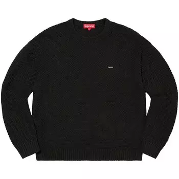 Свитер Supreme Worn Brushed Sweater Black, черный