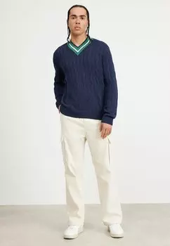 Свитер СВИТЕР УНИСЕКС С V-ОБРАЗНЫМ ВЫРЕЗОМ Tommy Jeans, тёмно-синий