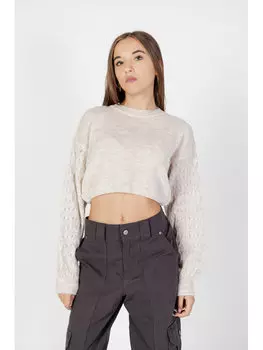 Свитер sweat fit Only, бежевый