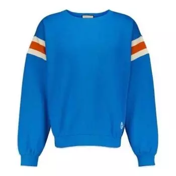 Свитер sweatshirt with stripe detail 'blue' Gucci, синий