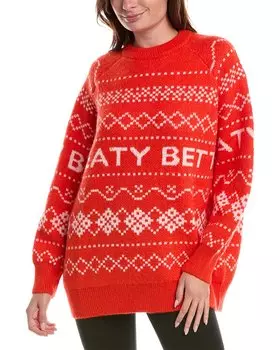 Свитер Sweaty Betty Snow Fairisle из мохера и шерсти, оранжевый