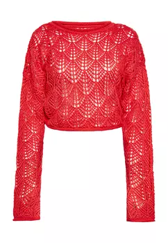 Свитер Swirly, красный